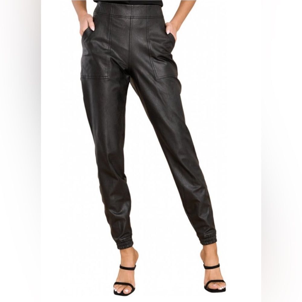 Spanx faux leather joggers. Size XL